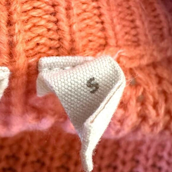 Soft Surroundings Highland Pocket Snap Button Sweater Peach Orange Women's Small - Picture 9 of 15